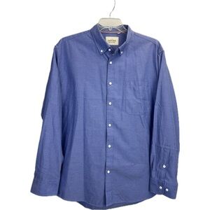 Oxford Men’s Luxury Collection Blue Button Down Size 2XL